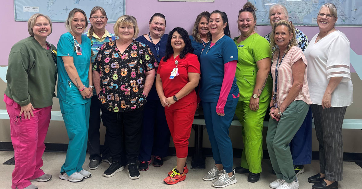 Nursing staff at McLennan Correctional Complex (Mart)