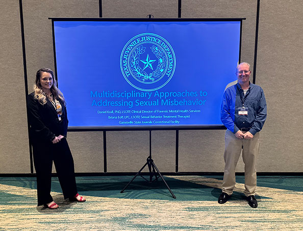 Briana Eoff and Daniel Krall present "Multidisciplinary Approaches to Addressing Sexual Misbehavior".